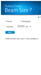 Mobile Screenshot of productfinder.gentec-eo.com